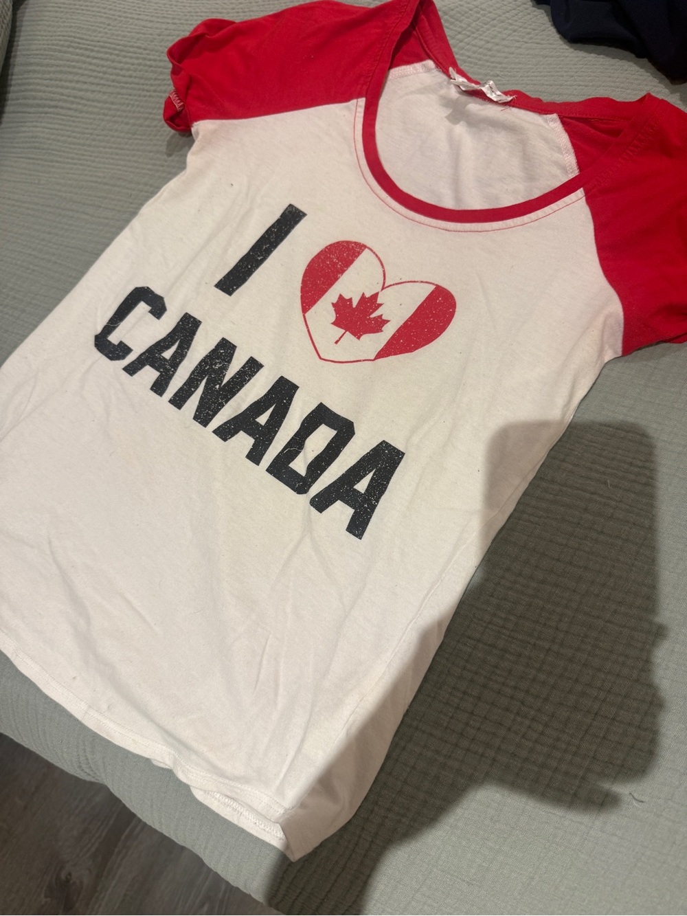 I Heart Canada Short Sleeve Tee - White & Red